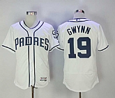 San Diego Padres #19 Tony Gwynn White Flexbase Collection Stitched Jersey,baseball caps,new era cap wholesale,wholesale hats